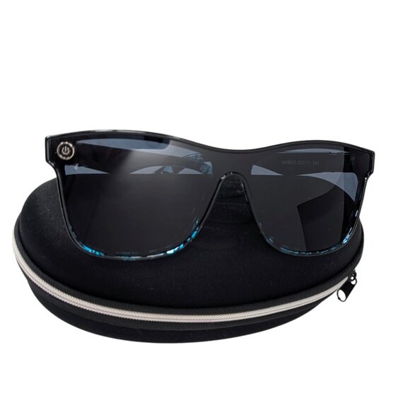 Blenders Millenia X2 Black Blue Tortoise Shell Dark Lens Unisex Sunglasses - Picture 7 of 7